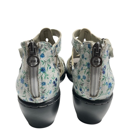 JBU Jambu Northstar Laser Cut Wedge Sandal Ditzy Floral Women Size 9.5 - Picture 6 of 14